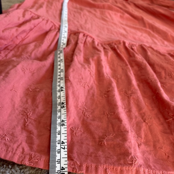 Gap Coral Cotton Maxi Pheasant Dress Sz Medium and very long and feminine - Picture 7 of 8